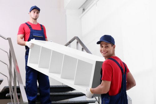 Removal team planning a move in Holland Park residential streets