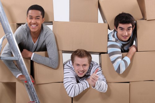 Local office moving team working near Holland Park streets and access points