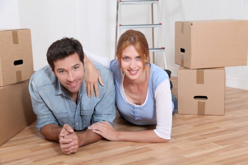 Organised packing and loading for a home move in West London
