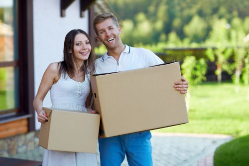 Secure handling of office furniture and IT equipment during a move