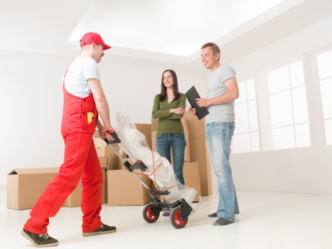 Packing and transporting office furniture and equipment