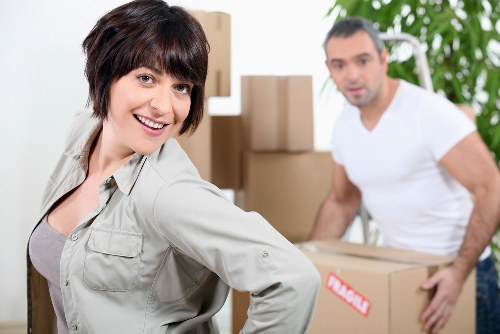 Checklist and boxed household items prepared for a Holland Park home relocation